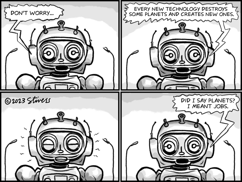 Robot explains technology